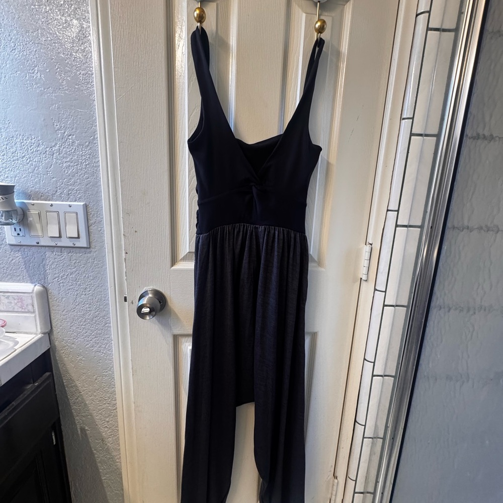 Free People Dark Gray Capri Jumpsuit - Picture 3 of 4